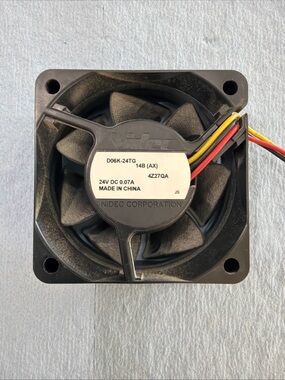 Nidec 24V DC Black Cooling Fan (D06K-24TG)